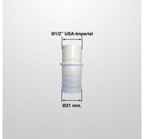 Adaptador 1/2" (USA) x Ø21 mm. (Encolar)